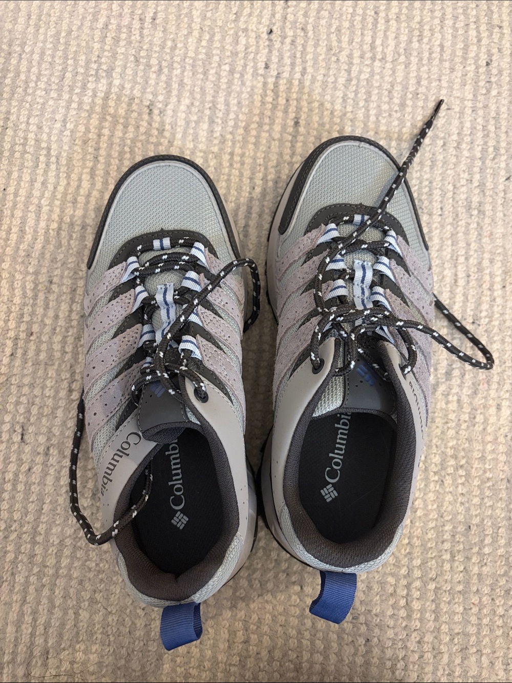 NWOT Columbia Women’s Gray and Blue Trail Sneakers